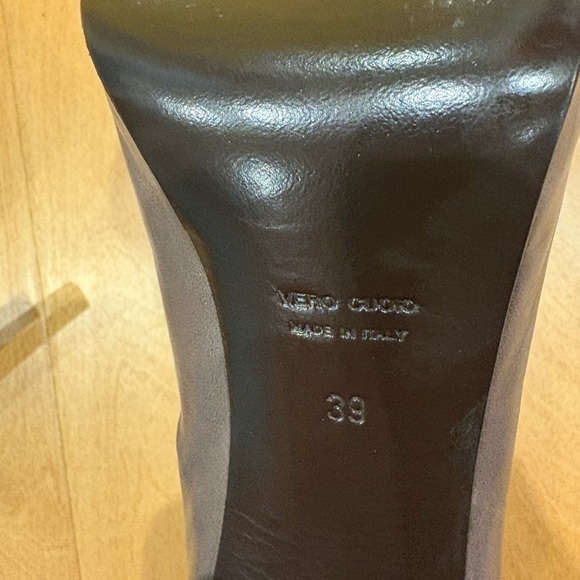 FIORIFRANCESI two tone high heel leather booties boots sz 39 8-8.5 - Picture 7 of 9